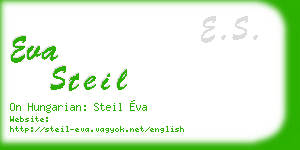 eva steil business card